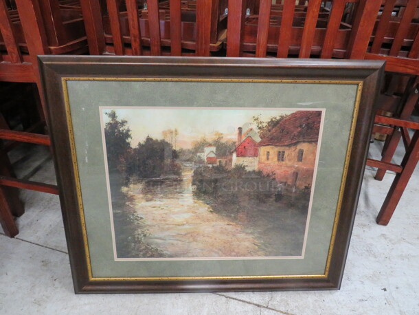 One 36X31 Beautiful Framed Matted Picture.