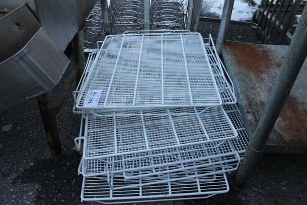 ALL ONE MONEY! Lot of White Poly Coated Racks for Coolers and Freezers