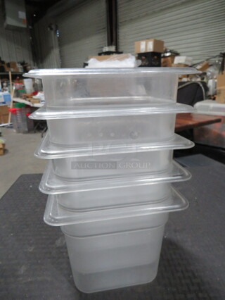 1/6 Size 6 Inch Deep Food Storage Container. 5XBID