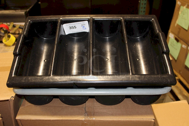 AWESOME! 4 Compartment Cutlery Tub.
22" x 13" x 5". 3x Your Bid