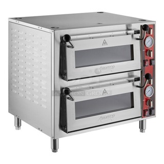 BRAND NEW SCRATCH & DENT! PRISTINE CONDITION!! Avantco DPO-18-DD Double Deck Countertop Pizza/Bakery Oven with Two Independent Chambers - 3200W, 240V. S/N: DP018DDC23120095