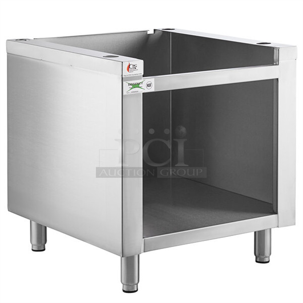 BRAND NEW SCRATCH AND DENT! Regency 351BASE24 24" Stainless Steel Open Base Equipment Stand
