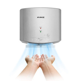 BRAND NEW SCRATCH AND DENT! Aike AK2630S Air Wiper Compact Electric Hand Dryer for Commercial Bathroom