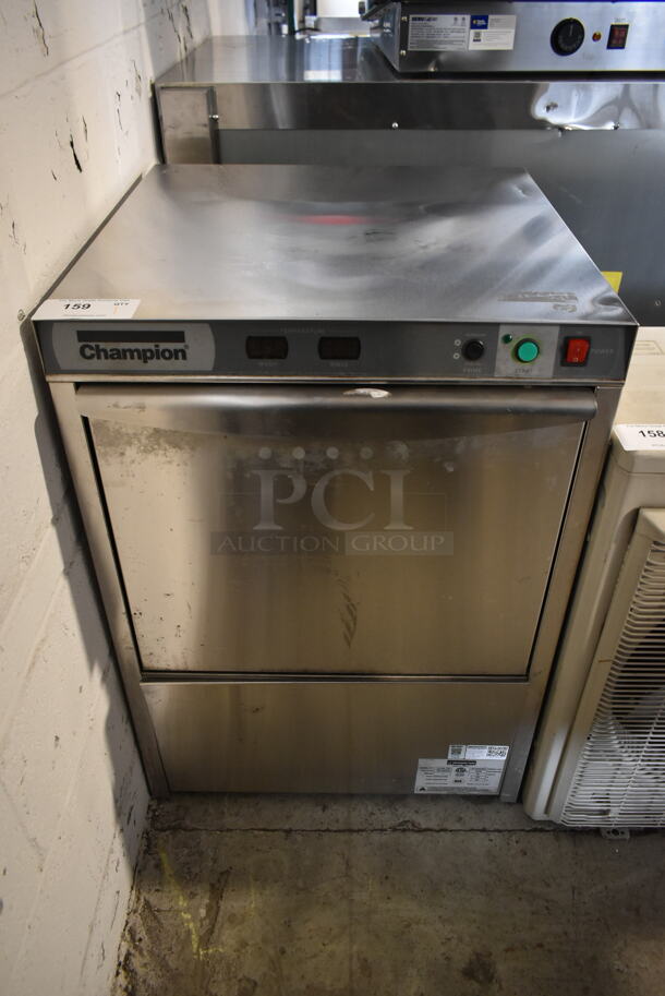 2018 Champion UH130B Stainless Steel Commercial Undercounter Dishwasher. 120-208/230 Volts, 1 Phase. 