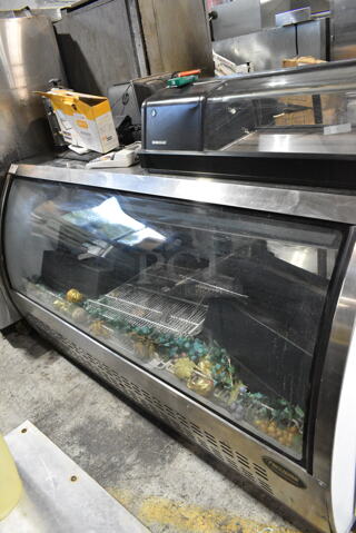 Precision DC200 Metal Commercial Floor Style Deli Display Case Merchandiser. 