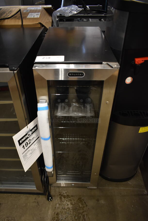 BRAND NEW SCRATCH AND DENT! Whynter BBR-638SB 12" Built In 60 Can Beverage Cooler Merchandiser with Lock, Stainless. 115 Volt, 1 Phase. Tested and Working!