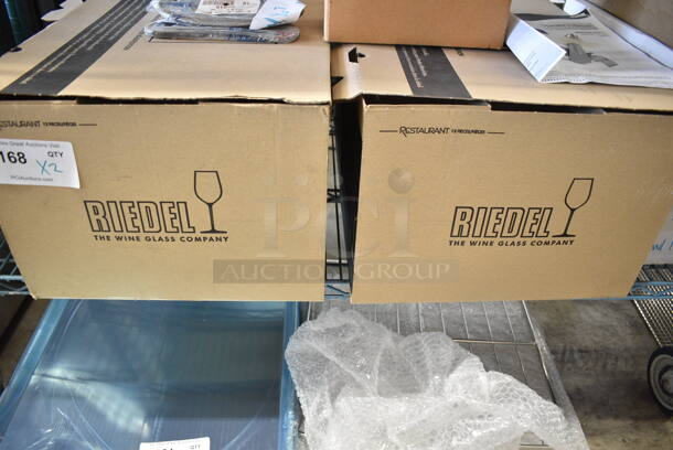 2 Boxes of 11 BRAND NEW! Riedel Chardonnay Glasses. 2 Times Your Bid! - Item #1128261