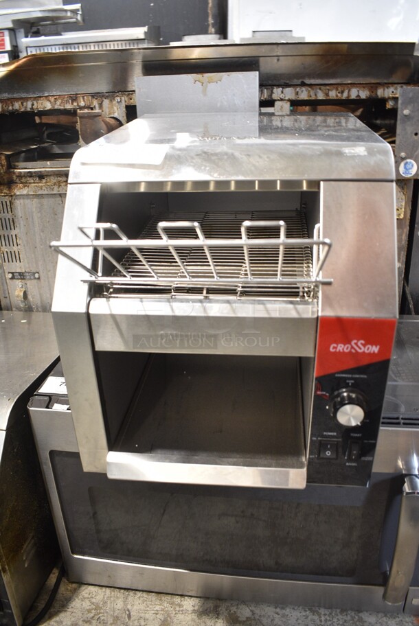 2024 Crosson CCT-500 Stainless Steel Commercial Countertop Electric Powered Conveyor Toaster Oven. 120 Volts, 1 Phase. Tested and Does Not Power On - Item #1127012