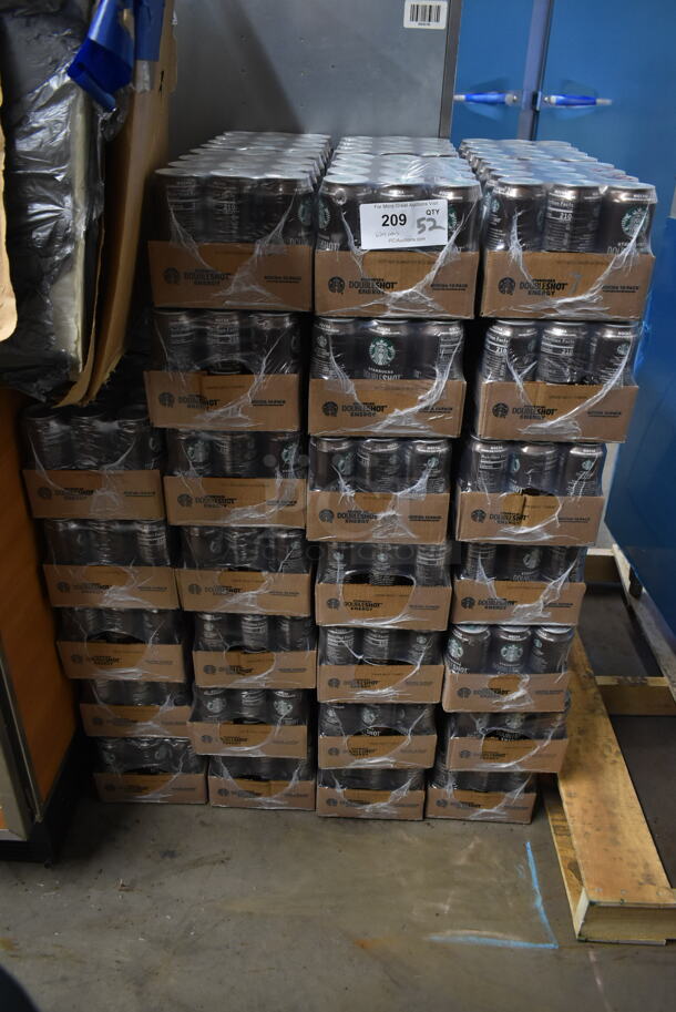 52 Flats of Starbucks Mocha Doubleshot Cans. Total of 624 Cans. 52 Times Your Bid!