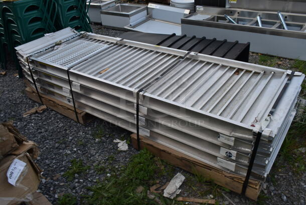 4 BRAND NEW SCRATCH AND DENT! PALLET LOT of Aluminum Loading Ramps. 4 Times Your Bid!