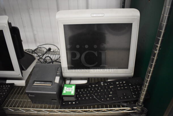 PAR 15" Computer Monitor, Epson Model M244A Receipt Printer and Keyboard!