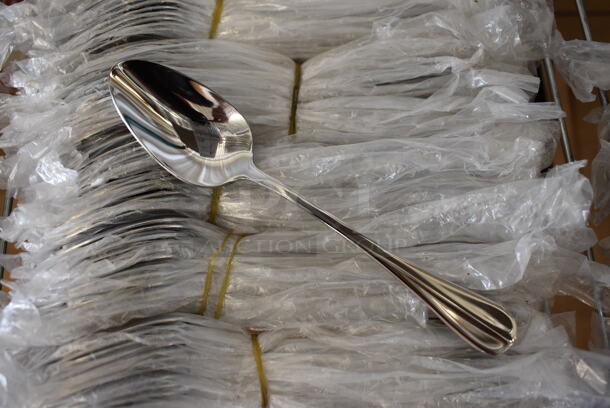 60 BRAND NEW! Stainless Steel Spoons. 6". 60 Times Your Bid!