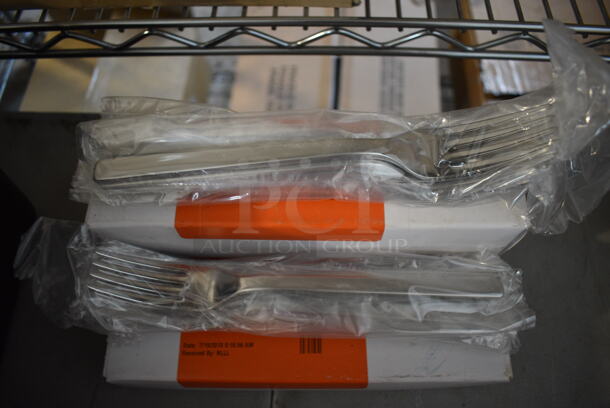 4 Boxes of 12 BRAND NEW! Metal Forks. 8.5". 4 Times Your Bid!