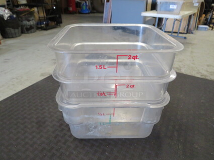 2 Quart Food Storage Container. 3XBID