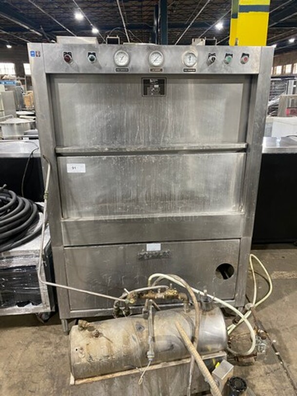 Douglas Machines Commercial Electric Powered Sheet Pan Dishwasher Machine! All Stainless Steel! On Legs! Model: SD16 SN:963805