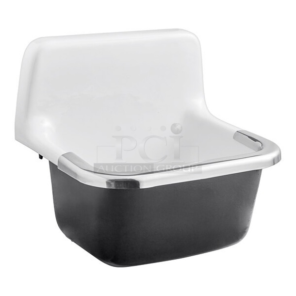 BRAND NEW SCRATCH AND DENT! American Standard 7692000.020 Lakewell 22" x 18" Cast Iron Wall-Mount Service Sink