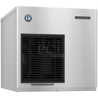 BRAND NEW SCRATCH AND DENT! 2024 Hoshizaki F-450MAJ-C Stainless Steel Commercial Slim Line Series 22" Cubelet Ice Machine - 412 lb. 115 Volts, 1 Phase. 