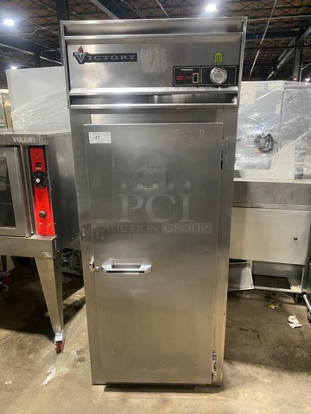 Victory Commercial Single Door Reach In Freezer! All Stainless Steel!