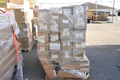 26 BRAND NEW! Boxes Including General Electric GE 35769 / 35793 LED Tube Lights, Metro 2448BR Shelves. 26 Times Your Bid! 