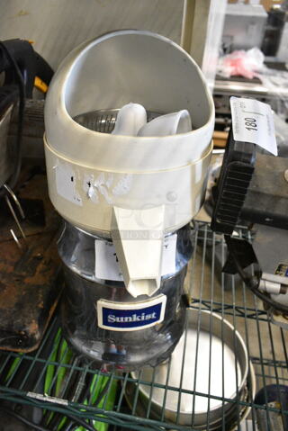 Sunkist 8-R Stainless Steel Commercial Countertop Citrus Juicer. 115 Volts, 1 Phase. Tested and Working!