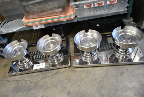 2 Metal Double Dispenser Stands. 2 Times Your Bid! 