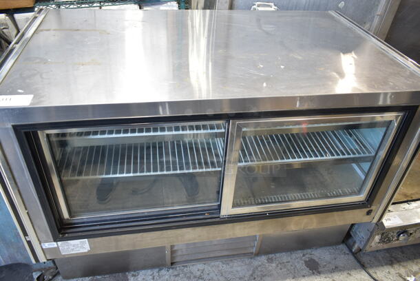 2014 Leader CBK57 S/C Stainless Steel Commercial Floor Style Deli Display Case Merchandiser. 115 Volts, 1 Phase. Tested and Powers On But Does Not Get Cold