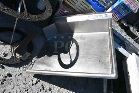 Regency Stainless Steel Commercial Right Side Clean Side Dishwasher Table. 