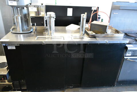 Beverage Air DD68-1-B Metal Commercial Direct Draw Kegerator w/ 2 Beer Towers. 115 Volts, 1 Phase. 