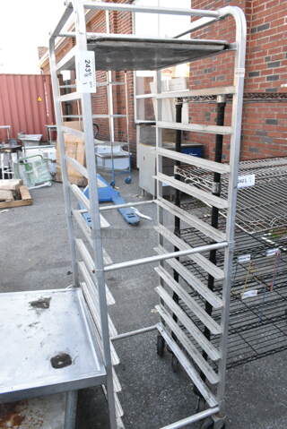 Metal Commercial Pan Transport Rack on Commercial Casters. 