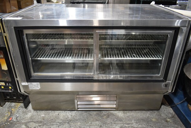 2014 Leader CBK57 S/C Stainless Steel Commercial Floor Style Deli Display Case Merchandiser. 115 Volts, 1 Phase. Tested and Powers On But Does Not Get Cold
