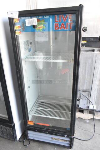 True GDM-12 ENERGY STAR Metal Commercial Single Door Reach In Cooler Merchandiser w/ Poly Coated Racks. 115 Volts, 1 Phase. Tested and Working!