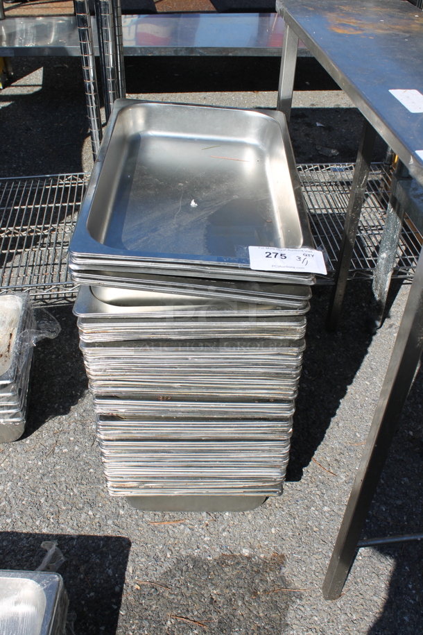ALL ONE MONEY! Lot of Stainless Steel Full Size Drop In Bins.