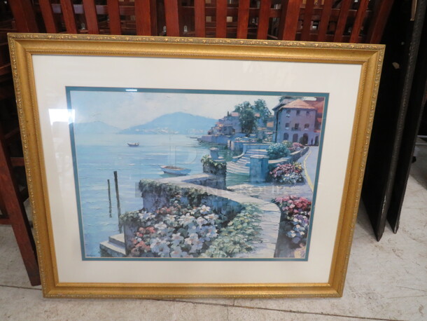 One 43X35 Beautiful Framed Matted Picture.