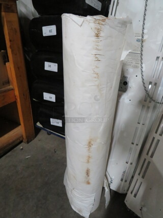 One Roll Of 36 Inch White Paper.