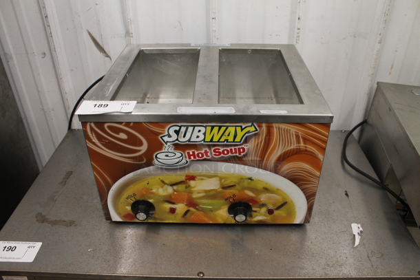 2013 Duke CSW-2-T-AM Stainless Steel Commercial Countertop 2 Well Food Warmer. 120 Volts, 1 Phase. Tested and Working!