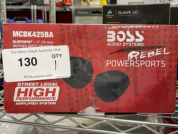 Boss Audio Systems MCBK425BA Rebel Power 3 Inch Motorcycle Audio Sound System Speakers – Built-in Bluetooth Amplifier, Weatherproof, Volume Control, ATV UTV Compatible. Includes: [2] 3" Weather Proof Speakers, Aux Input and Volume Control - Street Legal High-Performance Amplified System, Black