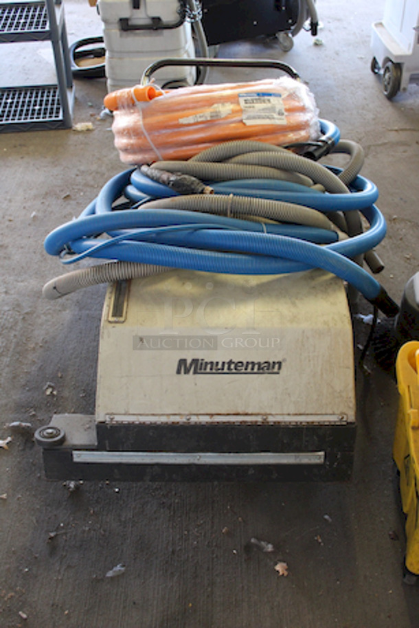 Minuteman 747 Electric Wide Area Vacuum, 29-1/2" Sweeper Path, 115v. Includes Hoses. 