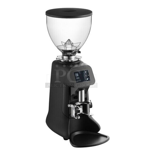 BRAND NEW SCRATCH AND DENT! Hey Cafe Buddy Metal Commercial Countertop 2.6 lb. On-Demand Espresso Bean Grinder. 110 Volts, 1 Phase. Tested and Working!