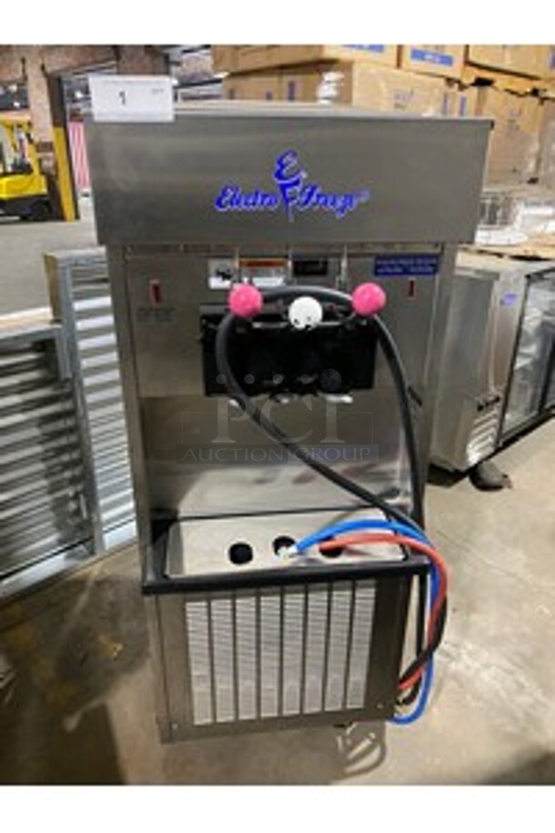 Nice! Electro Freeze 3 Handle AIR COOLED Ice Cream Machine! SL500-137 Serial RS694EF0620! 208/230V 1 Phase! On Commercial Casters!  