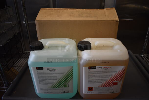 2 BRAND NEW IN BOX! Jugs; Manitowoc ConvoCare and Manitowoc ConvoClean New. 9x7.5x11. 2 Times Your Bid!