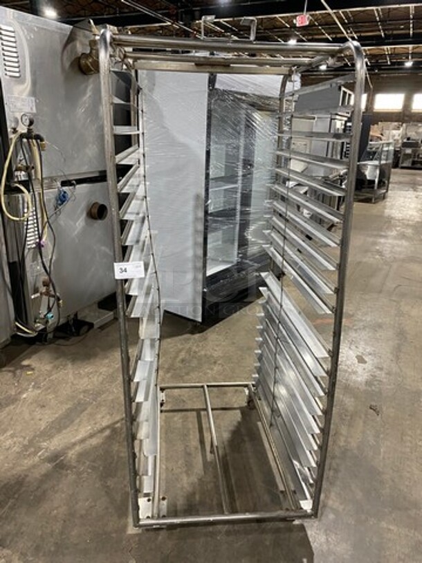 Metal Commercial Pan Transport Rack! On Casters!
