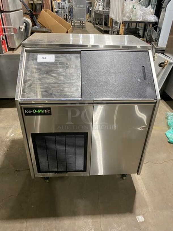 Ice-O-Matic Commercial Undercounter Ice Maker Machine! All Stainless Steel! On Legs! Model: EF250A32S SN: 09091280012386! 115V 60HZ 1 Phase!