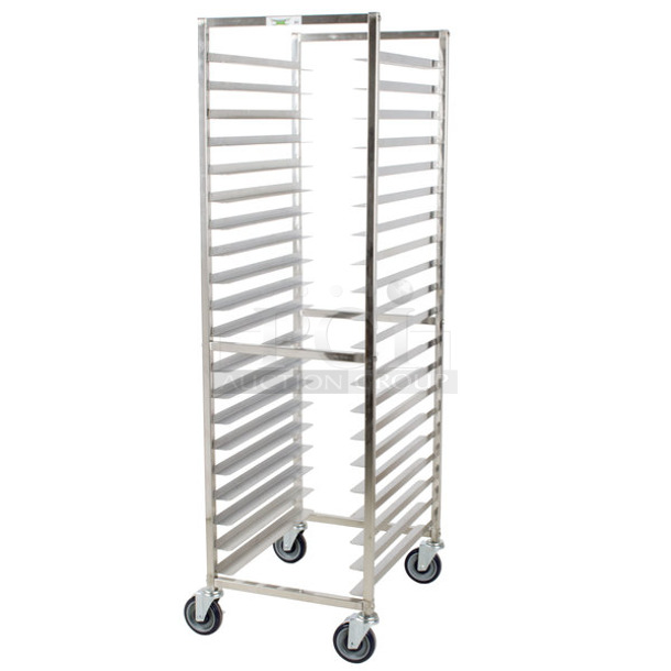 BRAND NEW SCRATCH AND DENT! Regency 600PR20316K Metal Pan Rack w/ Commercial Casters. Unassembled