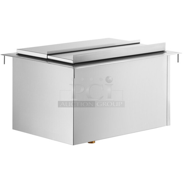 BRAND NEW SCRATCH AND DENT! Regency 600DIIB1824 18" x 24" Stainless Steel Drop-In Ice Bin. No Lid. 