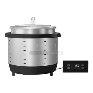 BRAND NEW IN BOX! Vollrath 741101D Mirage 11 Qt. Silver Drop-In Induction Rethermalizer. 120 Volts, 1 Phase. 