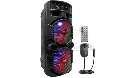 4 IN ORIGINAL BOX! Pyle PPHP2835B Portable Bluetooth PA Speaker System. 4 Times Your Bid! 