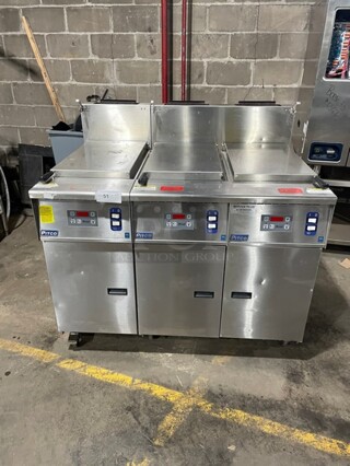 Pitco Commercial 3 Bay Natural Gas Powered Rethermalizer! All Stainless Steel! On Casters! 115V! Model: SRTG SN: G16AD007609!