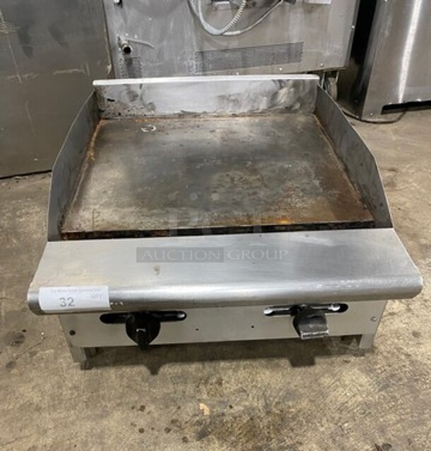All Stainless Steel Commercial 24" Gas Powerd Flat Top Griddle!