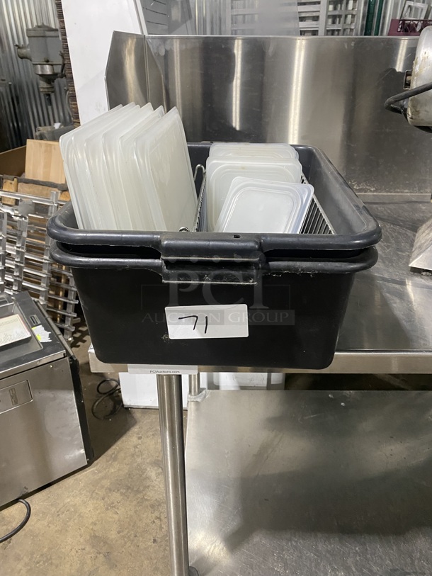 ALL ONE MONEY! Poly Food Bus Bins/Multi Size Food Pan Covers!  