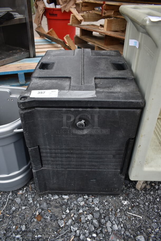 Cambro Black Poly Insulated Food Carrying Catering Case. 